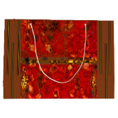 "Tribale gloed" (groot) Gift Bag Groot Cadeauzakje (Achterkant)