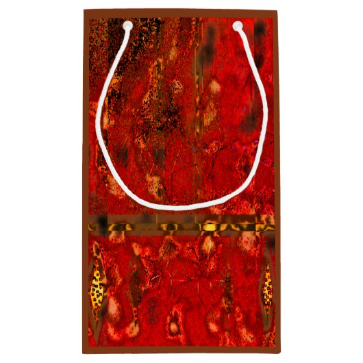 "Tribale gloed" (Small) Gift Bag Klein Cadeauzakje (Achterkant)