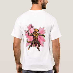 Tribale Golden Retriever Gulal Bijl T-shirt