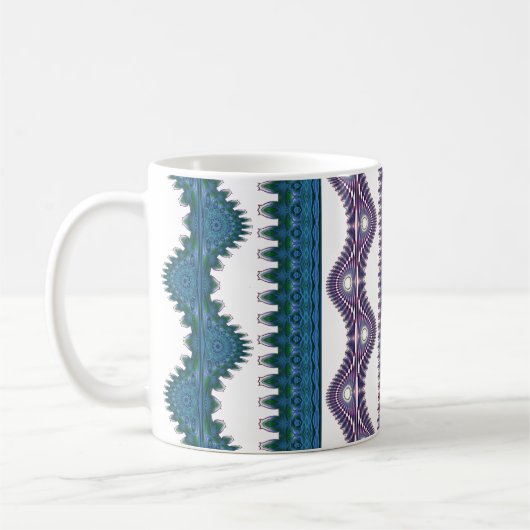 Tribale golfpatroon koffiemok (Links)