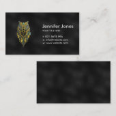 Tribale goudhagel en balonwortel visitekaartje (Voorkant / Achterkant)