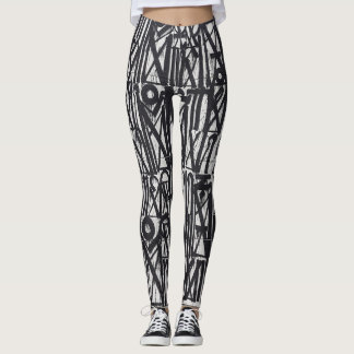 Tribale graffiti over Leggings