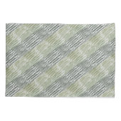 Tribale groene strepen abstract patroon kussensloop (Achterkant-Links)