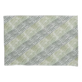 Tribale groene strepen abstract patroon kussensloop (Voorkant-Links)