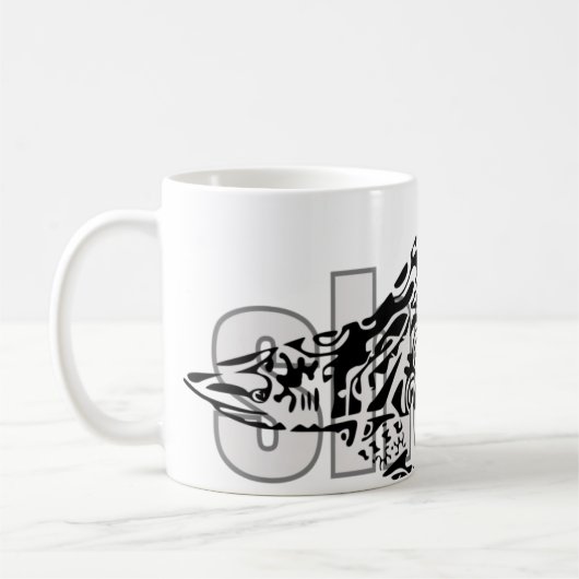 Tribale haai koffiemok (Links)