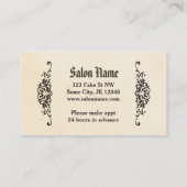  tribale haarstaartscharen visitekaartje (Achterkant)