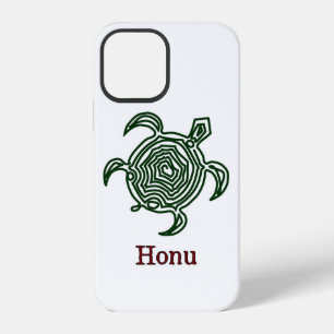 Tribale Hawaiaanse Zeeschildpad in Groen iPhone 12 Hoesje