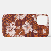 Tribale Hawaiiaanse hibiscus bloemen behang Case-Mate iPhone Case (Achterkant (horizontaal))
