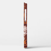 Tribale Hawaiiaanse hibiscus bloemen behang Case-Mate iPhone Case (Achterkant / Links)