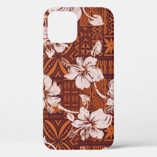 Tribale Hawaiiaanse hibiscus bloemen behang Case-Mate iPhone Case