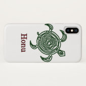 Tribale Hawaiiaanse Zee Turtle in Green Case-Mate iPhone Case (Achterkant (horizontaal))