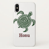 Tribale Hawaiiaanse Zee Turtle in Green Case-Mate iPhone Case (Achterkant)