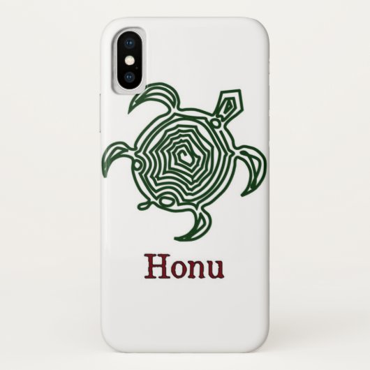 Tribale Hawaiiaanse Zee Turtle in Green Case-Mate iPhone Case (Achterkant)