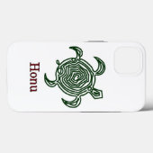 Tribale Hawaiiaanse Zee Turtle in Green Case-Mate iPhone Case (Achterkant (horizontaal))