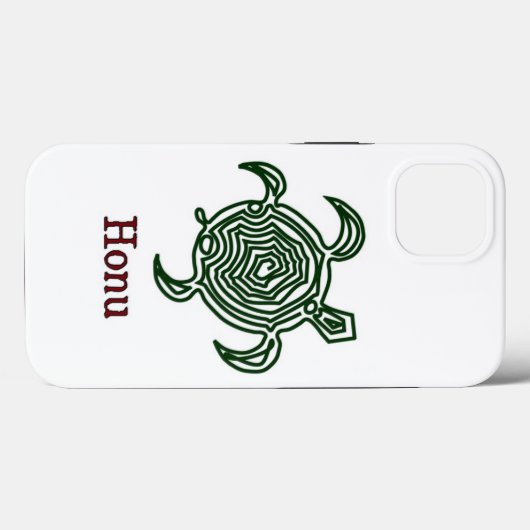 Tribale Hawaiiaanse Zee Turtle in Green Case-Mate iPhone Case (Achterkant (horizontaal))