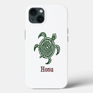 Tribale Hawaiiaanse Zee Turtle in Green Case-Mate iPhone Case