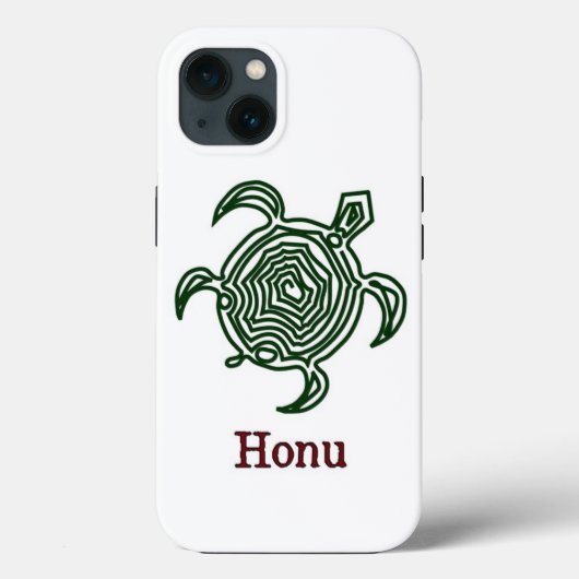Tribale Hawaiiaanse Zee Turtle in Green Case-Mate iPhone Case (Achterkant)
