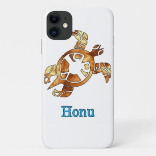 Tribale Hawaiian Zee Turtle in Gold Hoesje-Mate iP Case-Mate iPhone Case