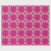 tribale hippie gypsy bohemian fuchsia magenta cadeaupapier (Vlak)