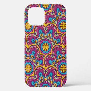 Tribale Indiase etnische naadloze mandala's herhal iPhone 12 Hoesje