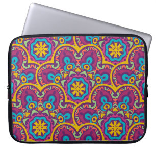 Tribale indiase etnische naadloze mandalas herhale laptop sleeve