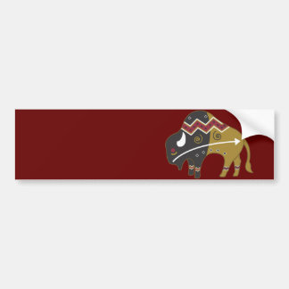 Tribale Indische Buffalo Bumpersticker