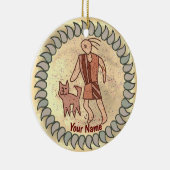 Tribale Kat Persoon ornament (Rechts)