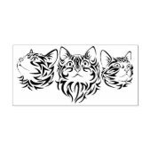 tribale katten kunststempel rubberstempel (Afrduk)