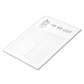 Tribale keukenkat om lijst te doen notitieblok (Schuin)