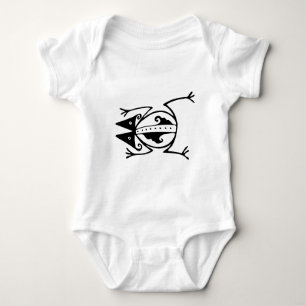 Tribale kikker oude dier tribale kunst romper