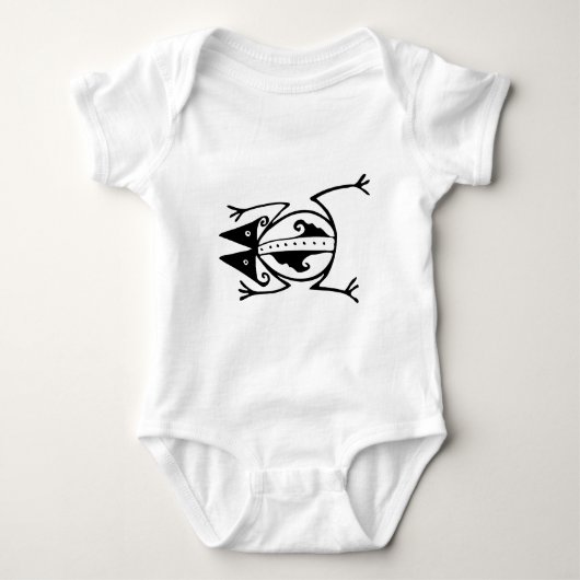 Tribale kikker oude dier tribale kunst romper (Voorkant)