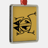 Tribale kikker uit de oudheid van dierproeven metalen ornament (Rechts)