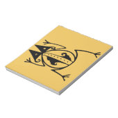 Tribale kikker uit de oudheid van dierproeven notitieblok (Linkerzijde)