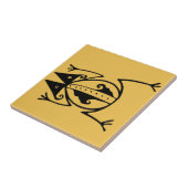 Tribale kikker uit de oudheid van dierproeven tegeltje (Zijkant)