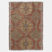 Tribale Kilim Medaillon Deken (Voorkant Verticaal)