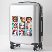 Tribale Kinderen | Urbane Toekomstgerichte Kindere Sticker (Koffer)