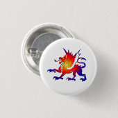 Tribale Kleur Draak Speld Ronde Button 3,2 Cm (Voorkant /achterkant)