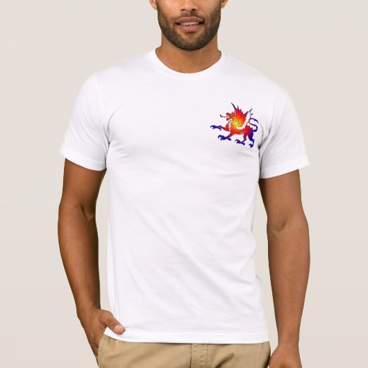 Tribale kleurdraak T-shirt (Voorkant)