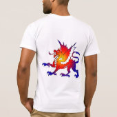 Tribale kleurdraak T-shirt (Achterkant)
