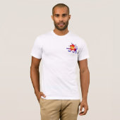 Tribale kleurdraak T-shirt (Voorkant volledig)