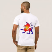 Tribale kleurdraak T-shirt (Achterkant volledig)