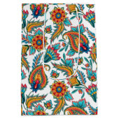 Tribale kleurrijke Waterverven Paisley Pattern Medium Cadeauzakje (Achterkant)