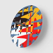 Tribale klok Moderne Native Art Wall Clocks Decor (Hoek)