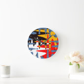 Tribale klok Moderne Native Art Wall Clocks Decor (Huis)