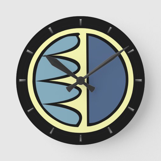 Tribale klok Moderne Native Sun Wall Clocks Decor (Voorkant)