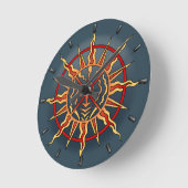 Tribale klok Moderne Native Sun Wall Clocks Decor (Hoek)
