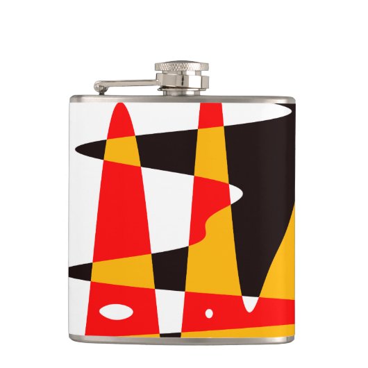 Tribale kolf Matige Native Art Drink Flasks Heupfles (Voorkant)