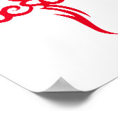 Tribale kruis van Jezus Poster (Hoek)