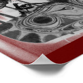 Tribale kunst 2 B+W Poster (Hoek)