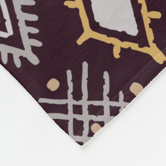 Tribale kunst boho naadloos patroon fleece deken (Hoek)